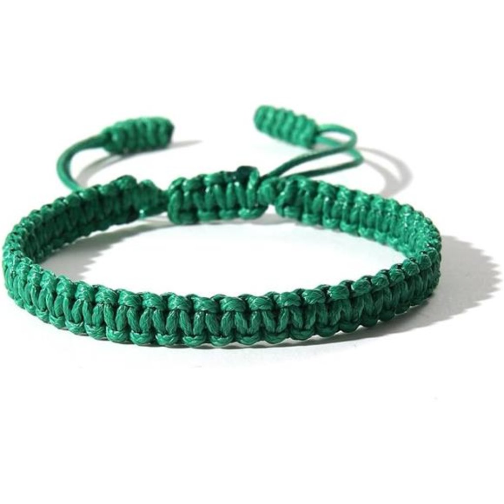 Simple Handmade Knitted String Bracelets Adjustable Braided Rope Bracelets